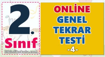 2. Sınıf Online Genel Tekrar Testi -4-