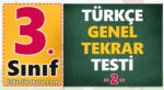 3. Sınıf Türkçe Genel Tekrar Testi -2-