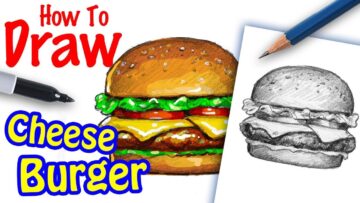 How to Draw a Cheeseburger