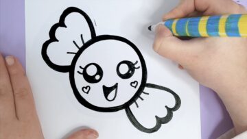 How to Draw a Super CUTE Candy  - Happy Drawings