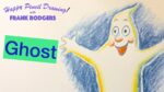 How to Draw and Colour a Ghost! Colour Pencil Art for Kids No5. Happy Drawing! with Frank Rodgers