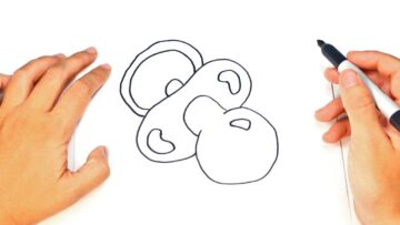 How to draw a Pacifier | Pacifier Easy Draw Tutorial