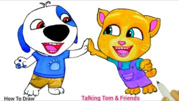 We together the best friends! | Talking Tom And Friends | How To Draw Talking Tom And Friends